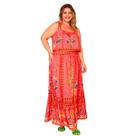 Conjunto plus size feminino estampa floral bluse e saia casual chique em crepe com forro Conjunto plus size feminino estampa floral bluse e saia casual chique em crepe com forro