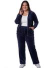 Conjunto Plus Size Feminino Jaqueta e Calça De Plush Premium