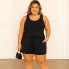Conjunto Plus Size Feminino Regata Verão Soltinho Premium
