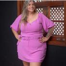 conjunto plus size femino cor rosa tamanho G3