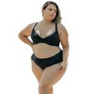 Conjunto Plus Size Microfibra Sem Bojo Calcinha Cós Alto Conjunto Plus Size Microfibra Sem Bojo Calcinha Cós Alto