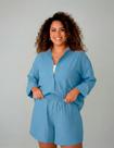 Conjunto Plus Size Viscomida Camisa E Shorts Confortável 922 Conjunto Plus Size Viscomida Camisa E Shorts Confortável 922