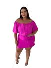 Conjunto Plus Sizes Feminino Short Saia e Cropped (Veste do 48 ao 52)