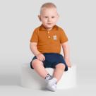 Conjunto polo bebê menino de pinguim Brandili Baby