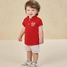 Conjunto Polo em Marlan bermuda em linho charmoso