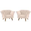 Conjunto Poltrona para Sala de Recepção Moreira Linha Bege Conjunto Poltrona para Sala de Recepção Moreira Linha Bege