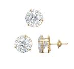 Conjunto Ponto de Luz 8mm Brinco + Pingente de Ouro 18k