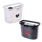 Conjunto Porta Café Filtro Papel + Pote de Açúcar com Colher Plasutil Conjunto Porta Café Filtro Papel + Pote de Açúcar com Colher Plasutil