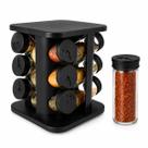 Conjunto Porta Condimentos 12 Potes 85 Ml Suporte Giratorio