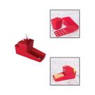 Conjunto Porta Detergente Plastico Vermelho