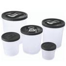 Conjunto porta mantimentos Clic rosca 5 peças Plasutil ref.13911