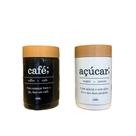 Conjunto Porta Mantimentos Pote Café Açúcar Decorativo 1,15L