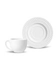 Conjunto Porto Brasil com 6 Xícaras de Chá Roma Branco