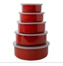 Conjunto Potes Vasilha Organizador Cozinha E Geladeira 5pçs