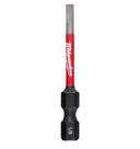 Conjunto Power Bit Milwaukee Shockwave 2 Slotted 1/8, pacote com 25 Conjunto Power Bit Milwaukee Shockwave 2 Slotted 1/8, pacote com 25