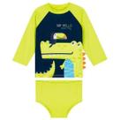 Conjunto Praia Bebê Proteção UV50+ Jacaré Kamylus Conjunto Praia Bebê Proteção UV50+ Jacaré Kamylus