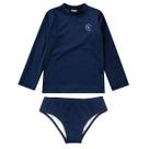 Conjunto Praia Infantil Proteção UV 50+ Básico Marinho Costão