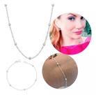 Conjunto Prata 925 Colar 45 CM 3x1 Pulseira e Brincos Bolinha - Sofisticação e Estilo! Rf 221