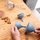 Conjunto Prático de 3 Funis de Silicone para Cozinha e Panificação