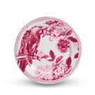 Conjunto prato sobremesa arara floral rosa scalla