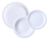 Conjunto Pratos Jantar e Sobremesa Iguaçu Porcelana Germer 18 Peças