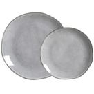 Conjunto Pratos Raso e Sobremesa Orgânico Concreto Porto Brasil 12pcs