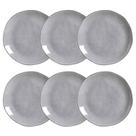 Conjunto Pratos Raso Orgânico Concreto 1 Classificação Porto Brasil 6pcs