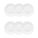 Conjunto Pratos Sobremesa 06 Peças Flamingo White Oxford