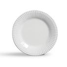 Conjunto pratos sobremesa redondo frisada branco - Scalla cerâmica