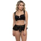 Conjunto Preto Com SaiaSepie 14318 Rendado