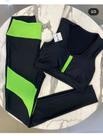 Conjunto preto e verde