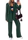 Conjunto PRETTYGARDEN Blazer Oversized e Calça Pantalona Verde Escuro G