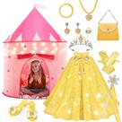 Conjunto Princess Castle Play Tent WTOR Dress Up de 15 unidades para meninas Conjunto Princess Castle Play Tent WTOR Dress Up de 15 unidades para meninas