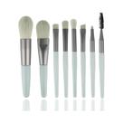 Conjunto Profissional De 8 Pincéis De Maquiagem Portáteis Para Base, Blush, Corretivo E Ferramentas