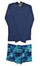 Conjunto proteção UV adulto - camisa e sunga boxer