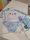Conjunto proteção UV bebê ( 3 peças)