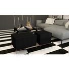 Conjunto Puff Barcelona e Puff Sevilha Preto/cobre Conjunto Puff Barcelona e Puff Sevilha Preto/cobre