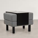 Conjunto Puff Baú 60cm e Bandeja Antúrio CabeCasa MadeiraOriginals Conjunto Puff Baú 60cm e Bandeja Antúrio CabeCasa MadeiraOriginals