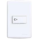 Conjunto Pulsador Campainha 4x2 Branco Siena 6501 Alumbra