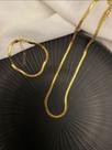 Conjunto Pulseira e Colar Dourado