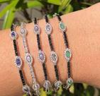 Conjunto Pulseiras Riviera Navetes Conjunto Pulseiras Riviera Navetes