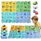 Conjunto Puzzle Racer Car Track Ubegger Kids com Roadmap 100 unidades