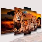 Conjunto Quadro Decorativo Mosaico Com Foto Personalizado Família de Leões 3 Filhote PVC Decoração para Sala de Jantar Quarto Casal Conjunto Quadro Decorativo Mosaico Com Foto Personalizado Família de Leões 3 Filhote PVC Decoração para Sala de Jantar Quarto Casal