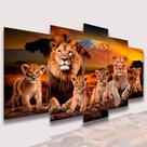 Conjunto Quadro Decorativo Mosaico Com Foto Personalizado Familia de Leões 4 Filhotes PVC Decoração para Sala de Jantar Quarto Casal Conjunto Quadro Decorativo Mosaico Com Foto Personalizado Familia de Leões 4 Filhotes PVC Decoração para Sala de Jantar Quarto Casal