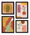 Conjunto Quadros Artes Simplistas Mulhres Folhas Conjunto Quadros Artes Simplistas Mulhres Folhas