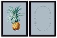 Conjunto Quadros Decorativos 2 peças 40x60 Abacaxi