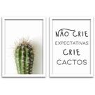 Conjunto Quadros Decorativos 2 peças MDF 20x30 Cacto Conjunto Quadros Decorativos 2 peças MDF 20x30 Cacto