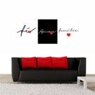 Conjunto Quadros Decorativos Fé Amor Família - Quadros Mais