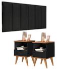 Conjunto Quarto 2 Mesas De Cabeceira Pix e1 cabeceira para cama Queen várias cores