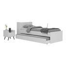 Conjunto Quarto Bicama com Baú e Mesa de Cabeceira Retrô Multimóveis MP4120